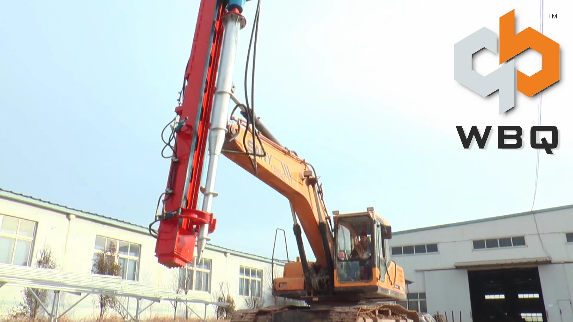 Drilling mast operation for ground screw installation