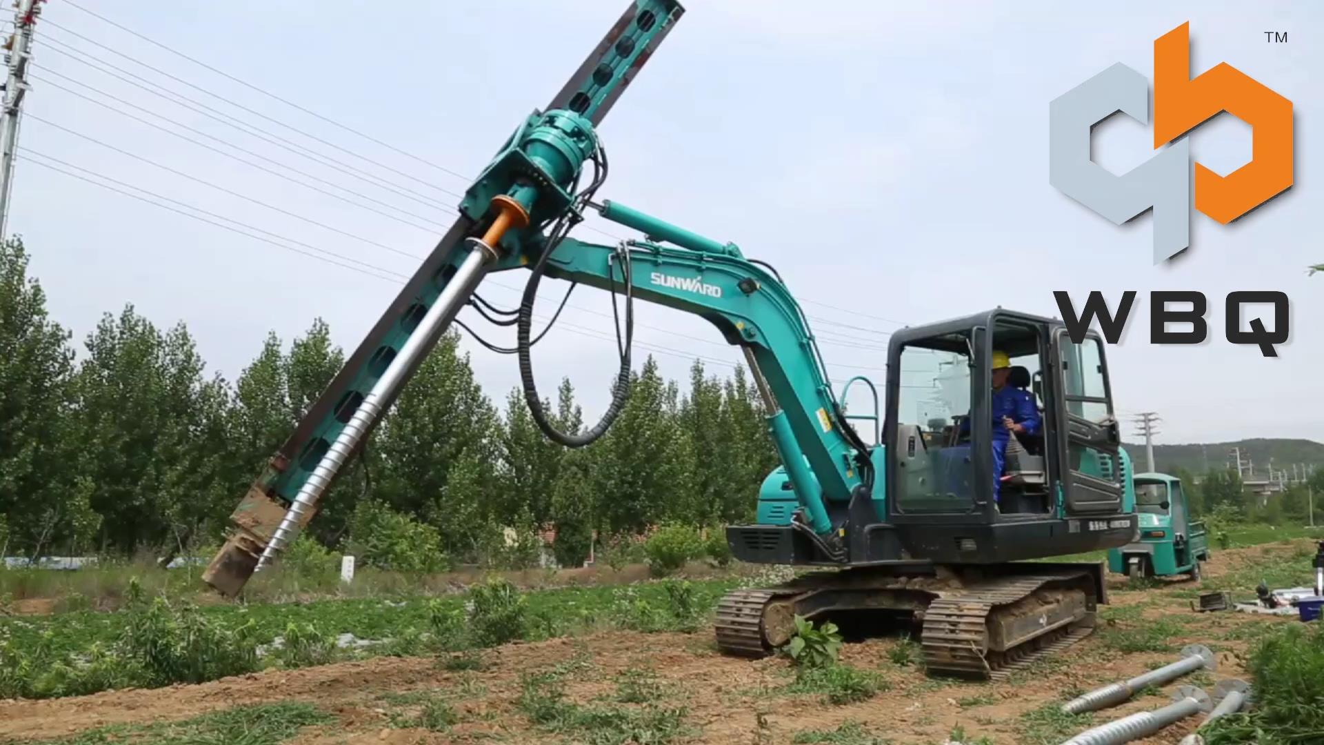 WBQ SWD600 pile driver detailed demonstration
