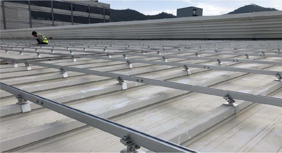 WBQ Color Steel Tile Roof Top