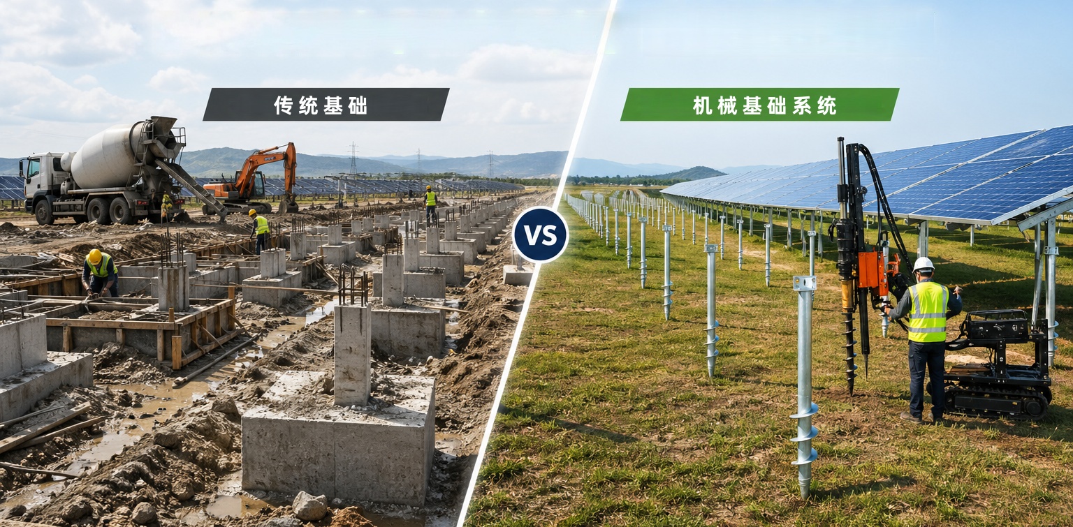 Ground Screw Foundations in Modern Solar EPC Construction