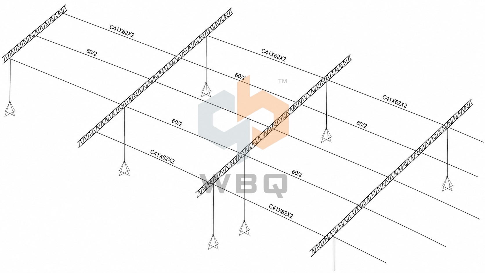 ground-mounted-solar-mounting-structural-analysis-model-1